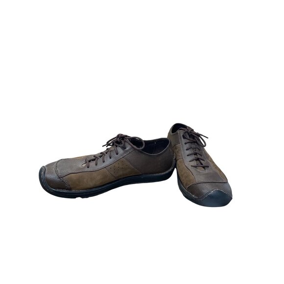 Keen Cush Mens Brown leather casual walk shoes sneakers sz 15 SKU 9605 - Picture 2 of 16